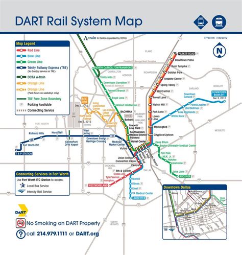 Dart dallas - Downtown Dallas call 214-979-1111 or visit DART.org COM ERCE O D L A T I G S N S T. P A U L E R V Y H D M C K N E Y A R P I ... L4_161-0835-1121-Rail System Map ... 